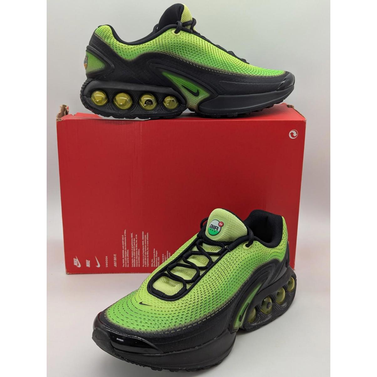 Nike Air Max Dn Amd Green Light Lemon Twist Black Hv3521-700 Mens Size 10.5 New